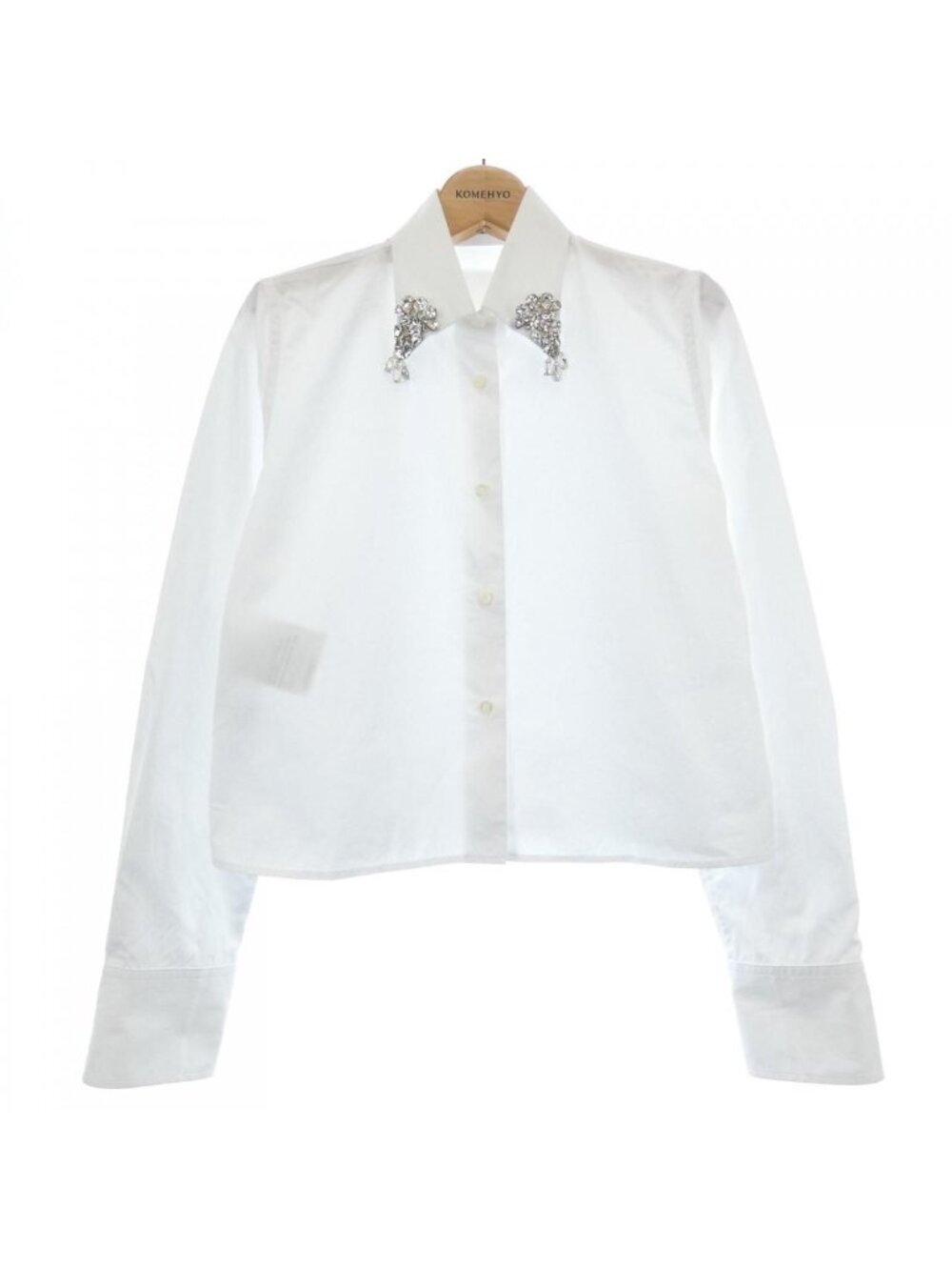Prada Embroidered Poplin Shirt